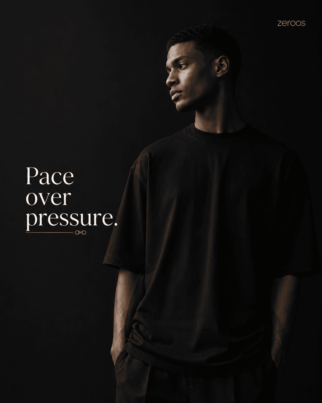 Black oversized Zeroos T-shirt